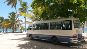 guagua bus de Las Galeras, Samana, République dominicaine
